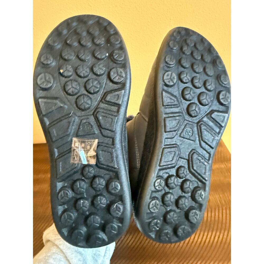Dream Paris Warm Splash proof snow boots grey/blue faux fur $34 retail NEW 8.5 - Picture 3 of 5
